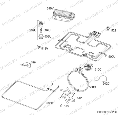 Схема №6 GB3010 с изображением Панель для духового шкафа Aeg 140065756011